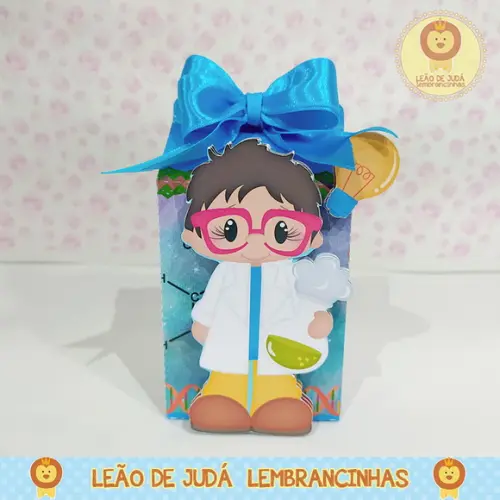 Caixinha para Festa Tema Cientista