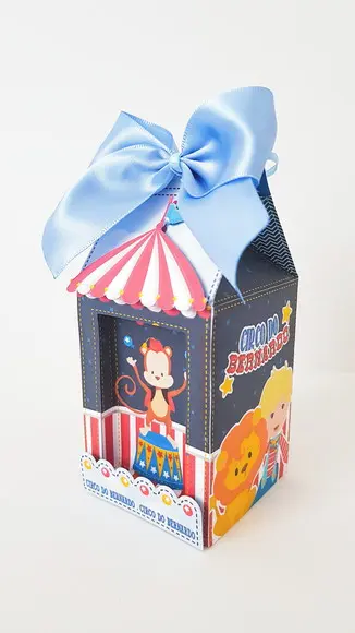 Caixinha para festa tema circo