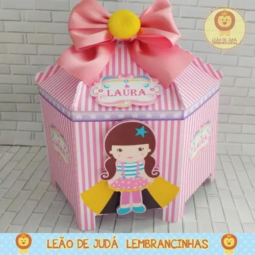 Caixinha para festa tema circo