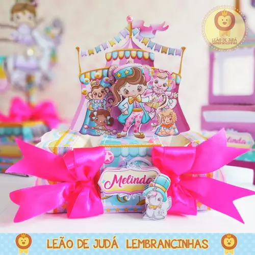 Caixinha para festa tema circo