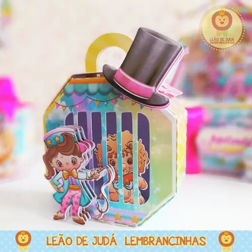 Caixinha para festa tema circo