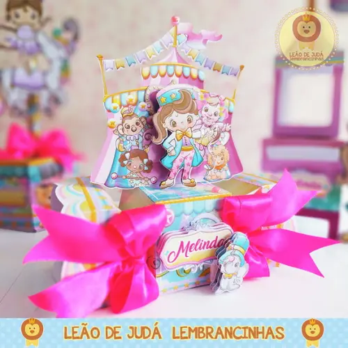 Caixinha para festa tema circo