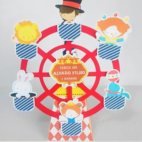 Caixinha para Festa Tema Circo