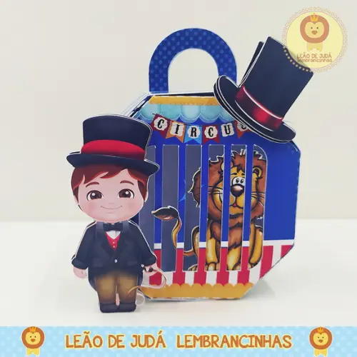 Caixinha para festa tema circo