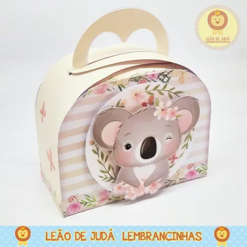 Caixinha Para Festa Tema Coala