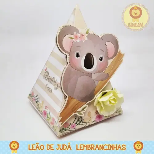 Caixinha Para Festa Tema Coala