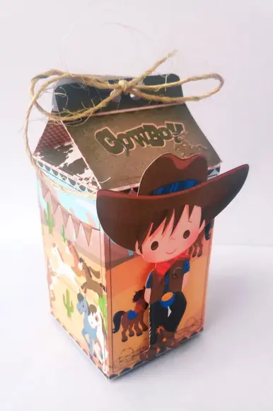 Caixinha para Festa Tema Cowboy