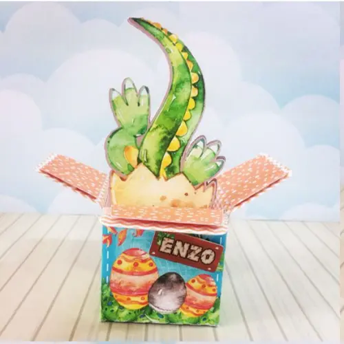 Caixinha para Festa Tema Dinossauro