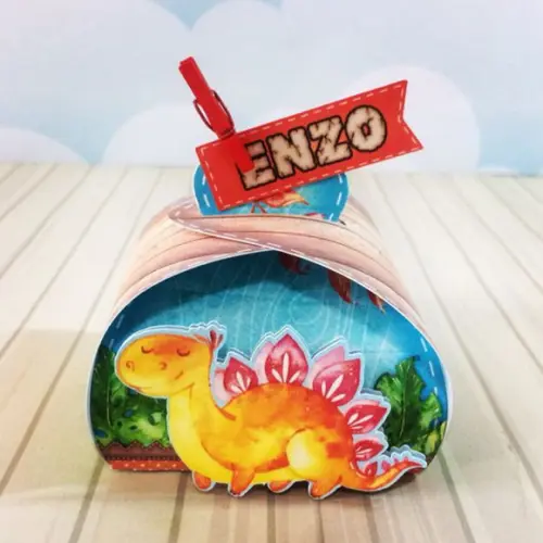 Caixinha para Festa Tema Dinossauro