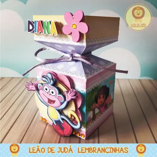 Caixinha para festa tema dora aventureira