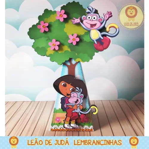 Caixinha para festa tema dora aventureira