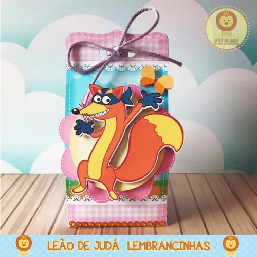 Caixinha para festa tema dora aventureira