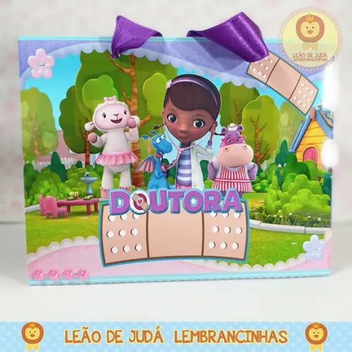 Caixinha para festa tema doutora brinquedos