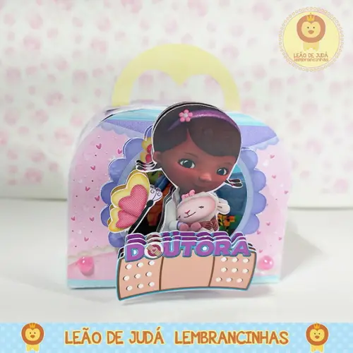 Caixinha para festa tema doutora brinquedos