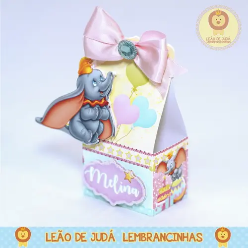 Caixinha para festa tema Dumbo