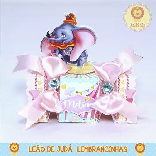 Caixinha para festa tema Dumbo