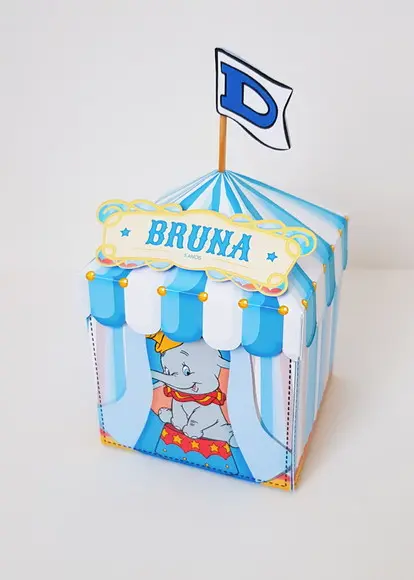 Caixinha Para Festa Tema Dumbo