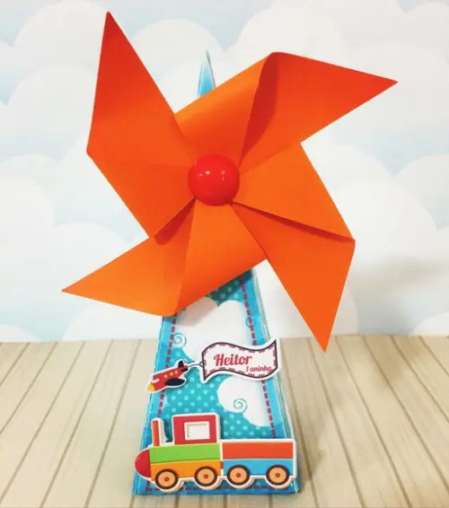 Caixinha para Festa Tema Fabrica de Brinquedos