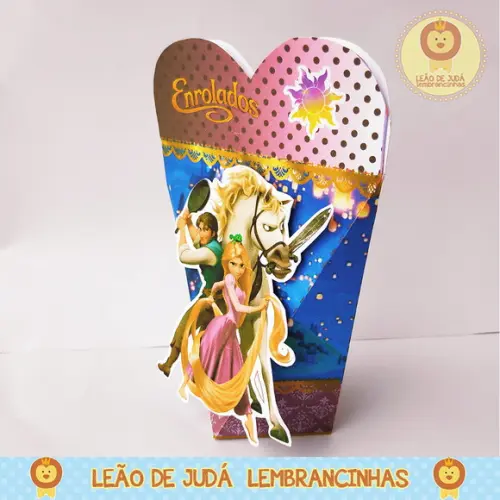 Caixinha para festa tema enrolados