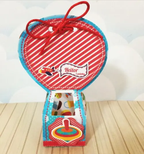 Caixinha para Festa Tema Fabrica de Brinquedos