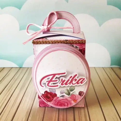 Caixinha para festa tema feminino adulto
