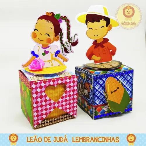 Caixinha para festa tema festa junina