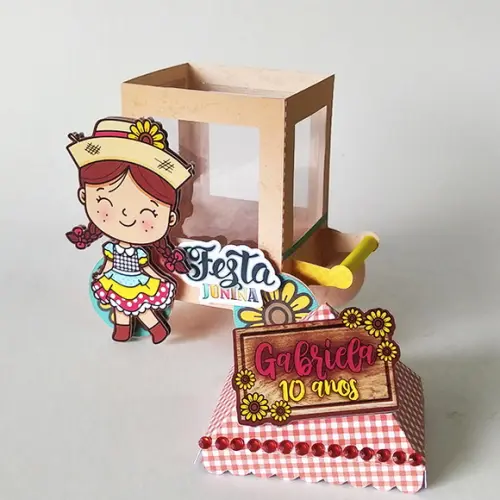 Caixinha para Festa Tema Festa Junina