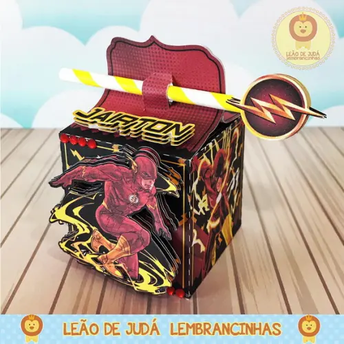 Caixinha para festa tema flash