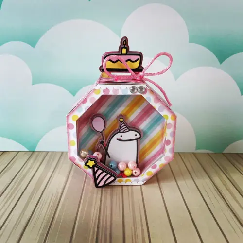 Caixinha para Festa Tema Flork
