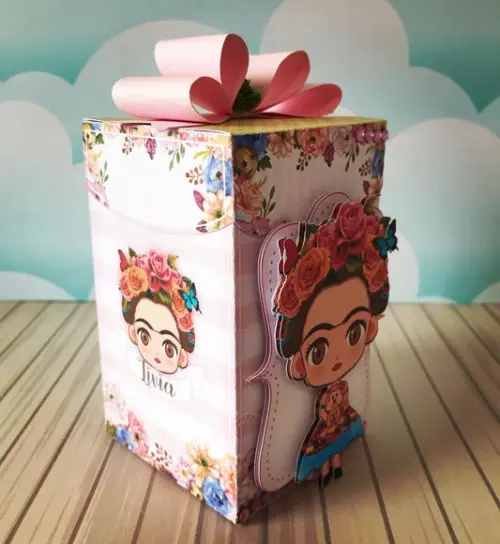Caixinha para festa tema frida