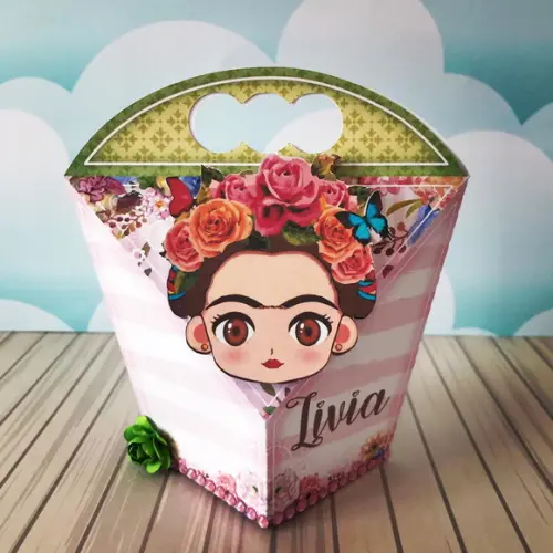 Caixinha para festa tema frida