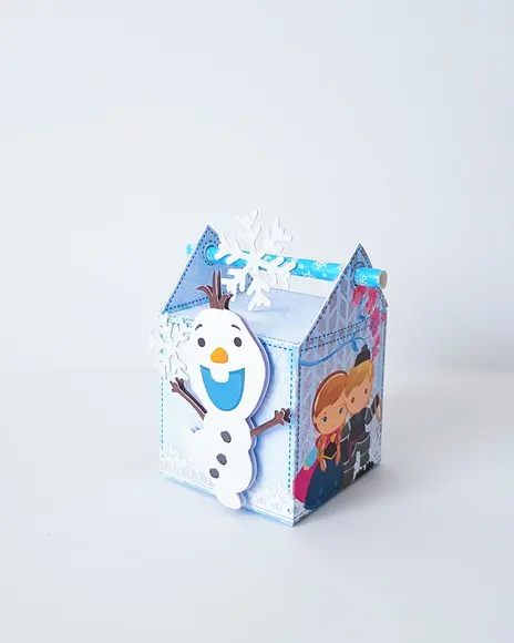 Caixinha para festa tema frozen