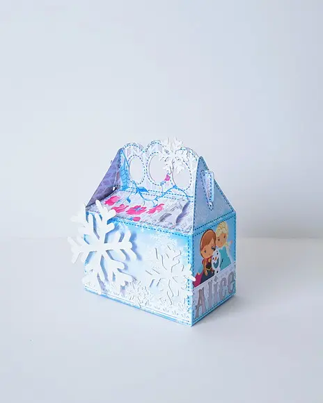 Caixinha para festa tema frozen