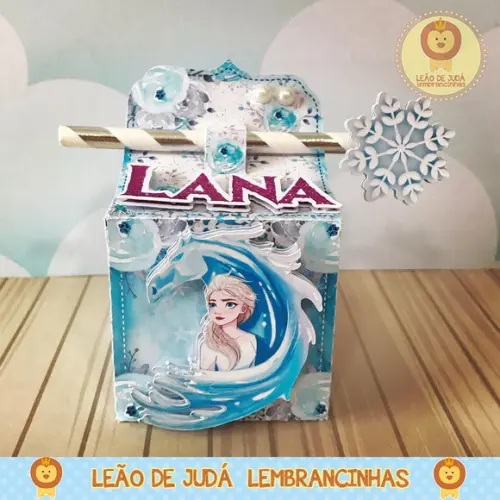Caixinha para festa tema frozen
