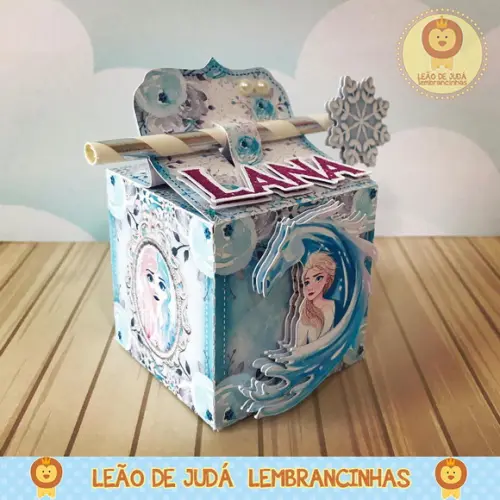 Caixinha para festa tema frozen