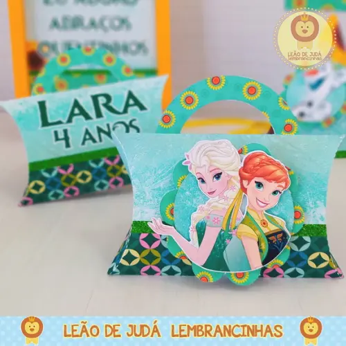 Caixinha para festa tema frozen