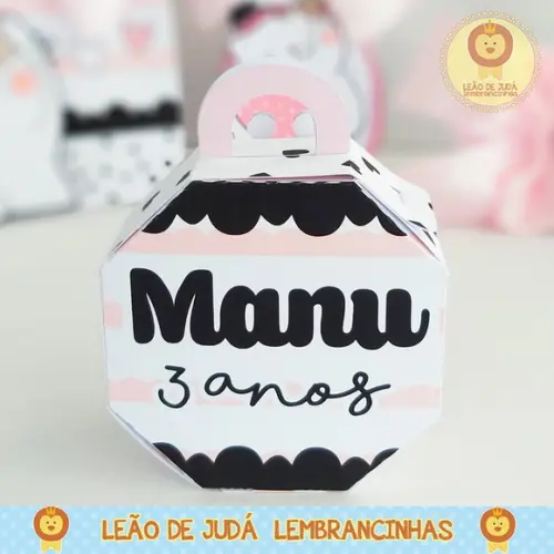 Caixinha para festa tema gatinha
