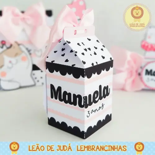 Caixinha para festa tema gatinha