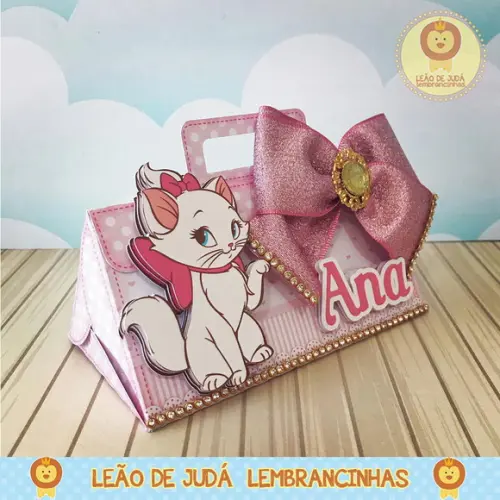Caixinha para Festa Tema Gatinha Marie