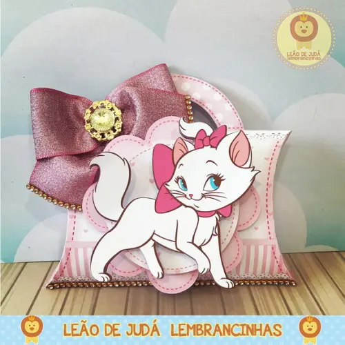 Caixinha para Festa Tema Gatinha Marie