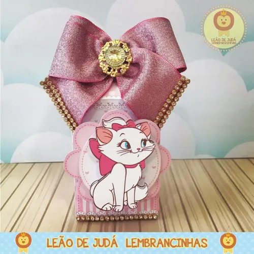 Caixinha para Festa Tema Gatinha Marie