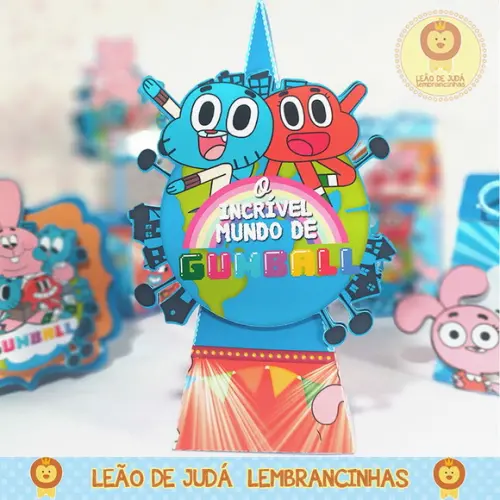 Caixinha para festa tema gumball