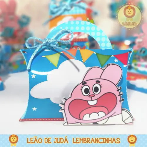 Caixinha para festa tema gumball