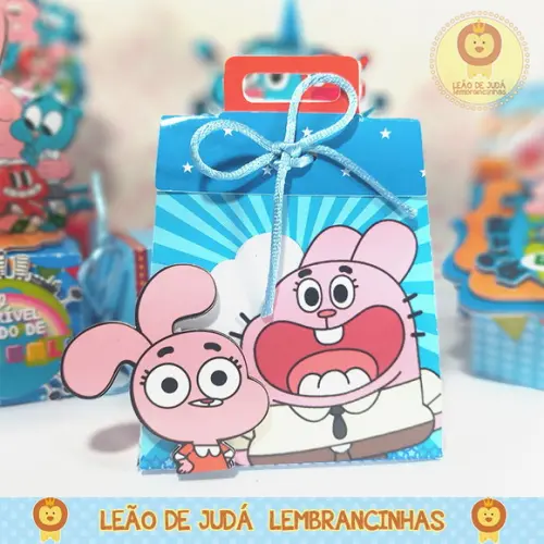 Caixinha para festa tema gumball