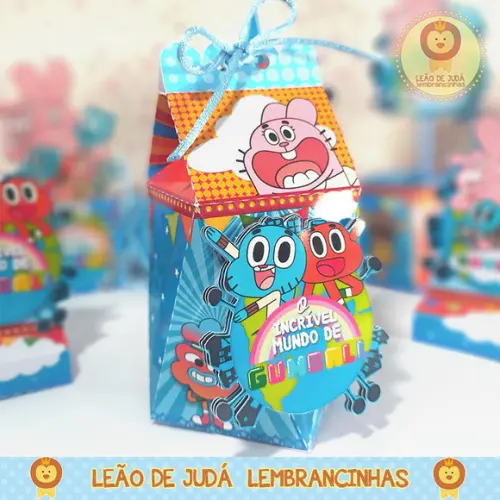 Caixinha para festa tema gumball