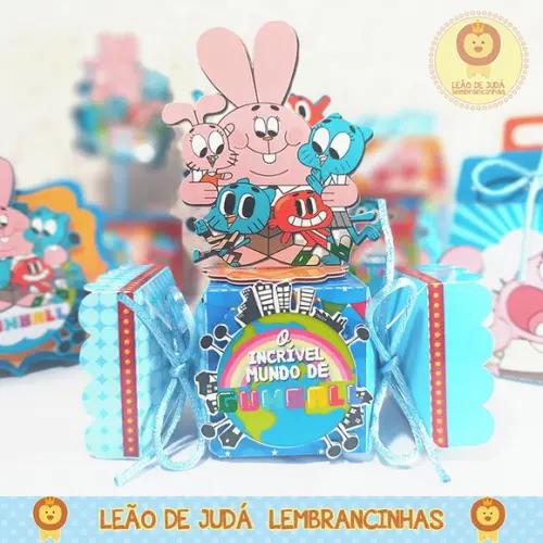 Caixinha para festa tema gumball