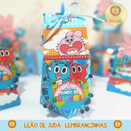 Caixinha para festa tema gumball