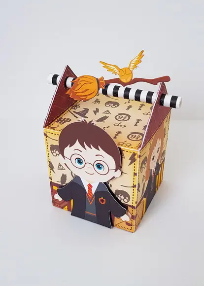 Caixinha para festa tema harry potter