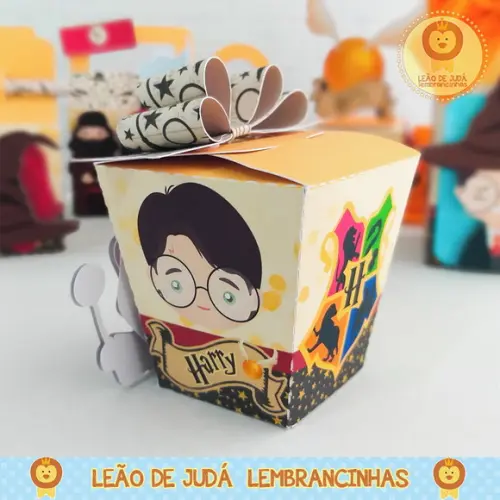 Caixinha para festa tema harry potter