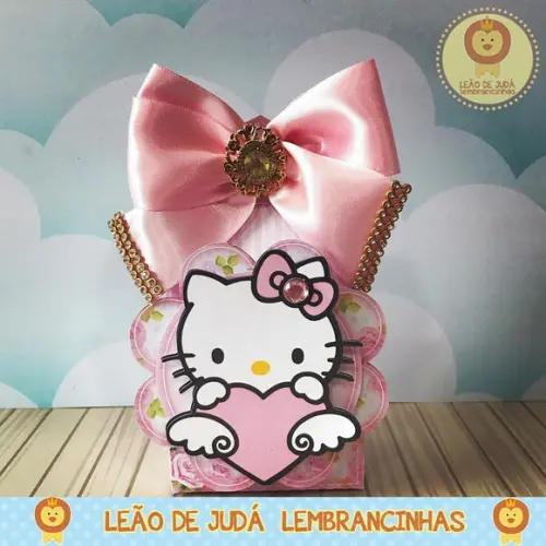 Caixinha para Festa Tema Hello Kitty